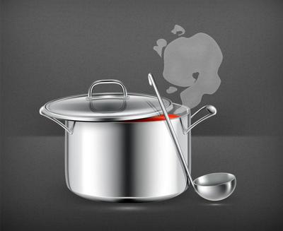 矢量色彩素描 現代廚具的藝術美學